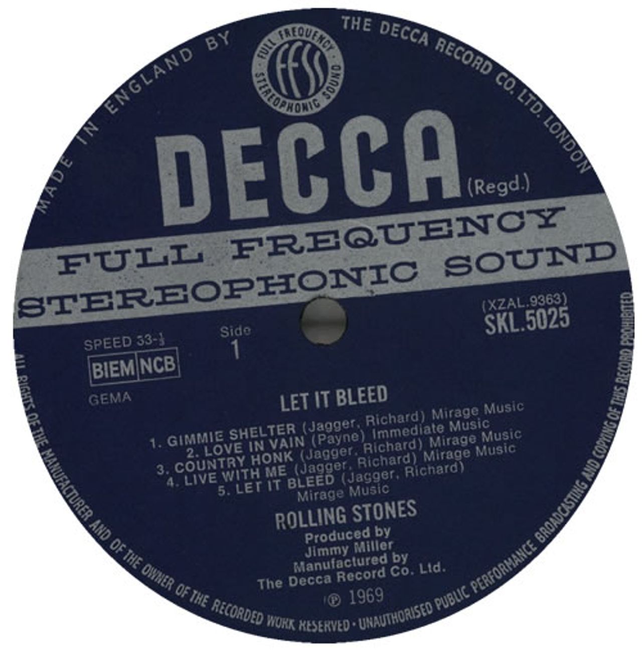 The Rolling Stones Let It Bleed - 2nd - EX UK Vinyl LP