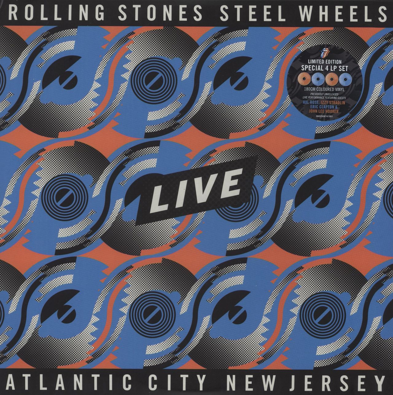 The Rolling Stones Steel Wheels Live - 180 Gram Orange & Blue Vinyl UK 4-LP vinyl set