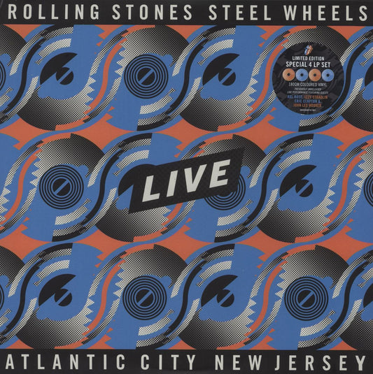 The Rolling Stones Steel Wheels Live - 180 Gram Orange & Blue Vinyl UK 4-LP vinyl set