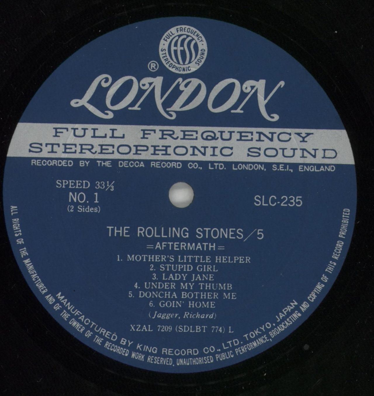 The Rolling Stones The Rolling Stones / 5 + Poster & Obi Japanese Vinyl LP