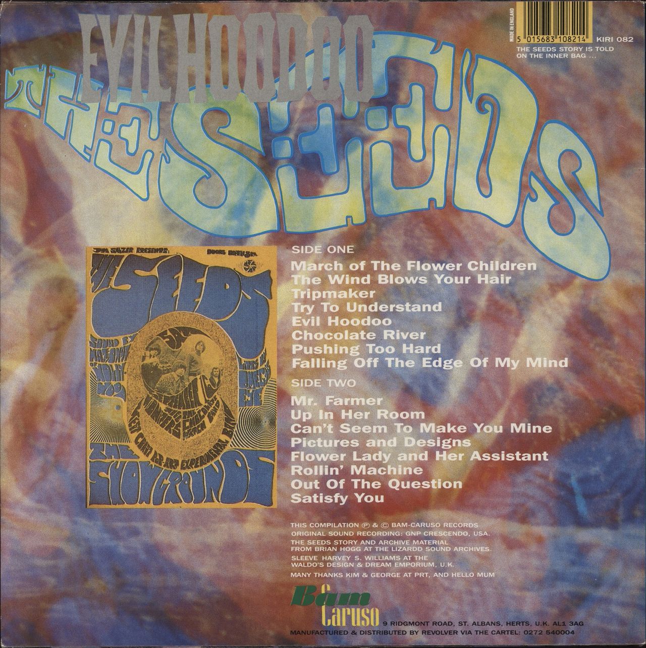 The Seeds Evil Hoodoo UK Vinyl LP