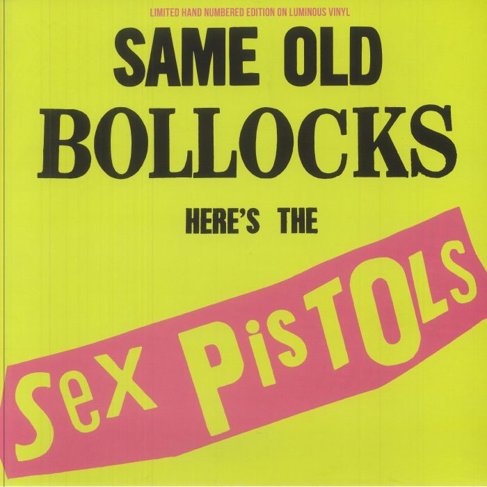 The Sex Pistols - Same Old Bollocks Here's The Sex Pistols - Yellow Vinyl LP Record