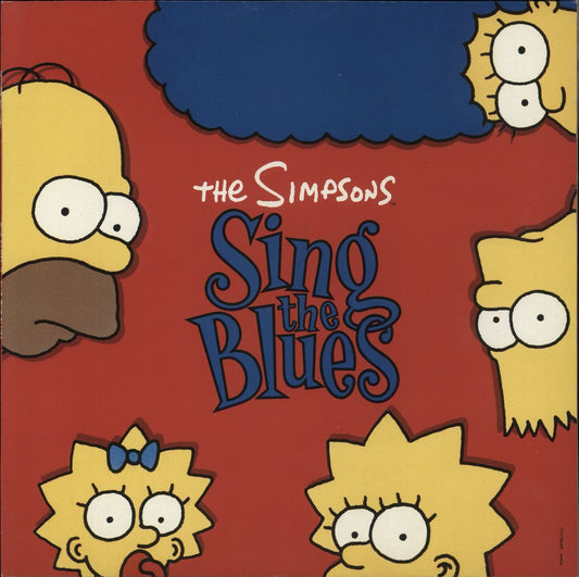 The Simpsons Sing The Blues - Promo Stickered German Promo Vinyl LP