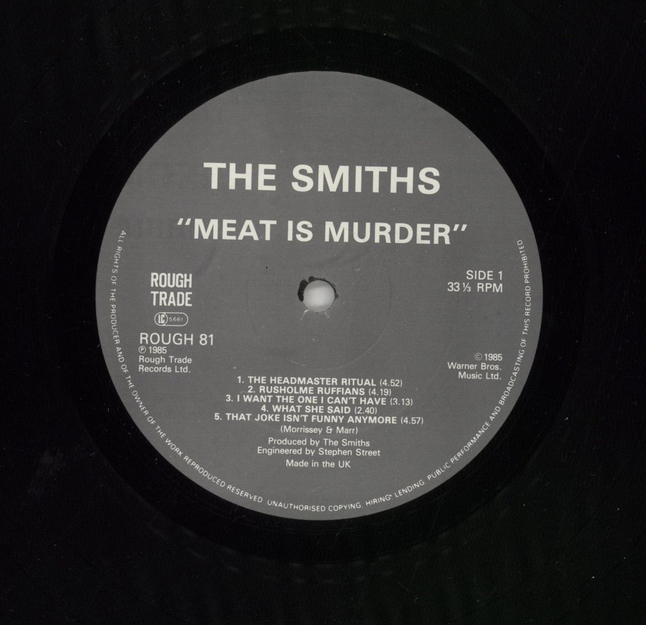 The Smiths Meat Is Murder + PR UK Vinyl LP