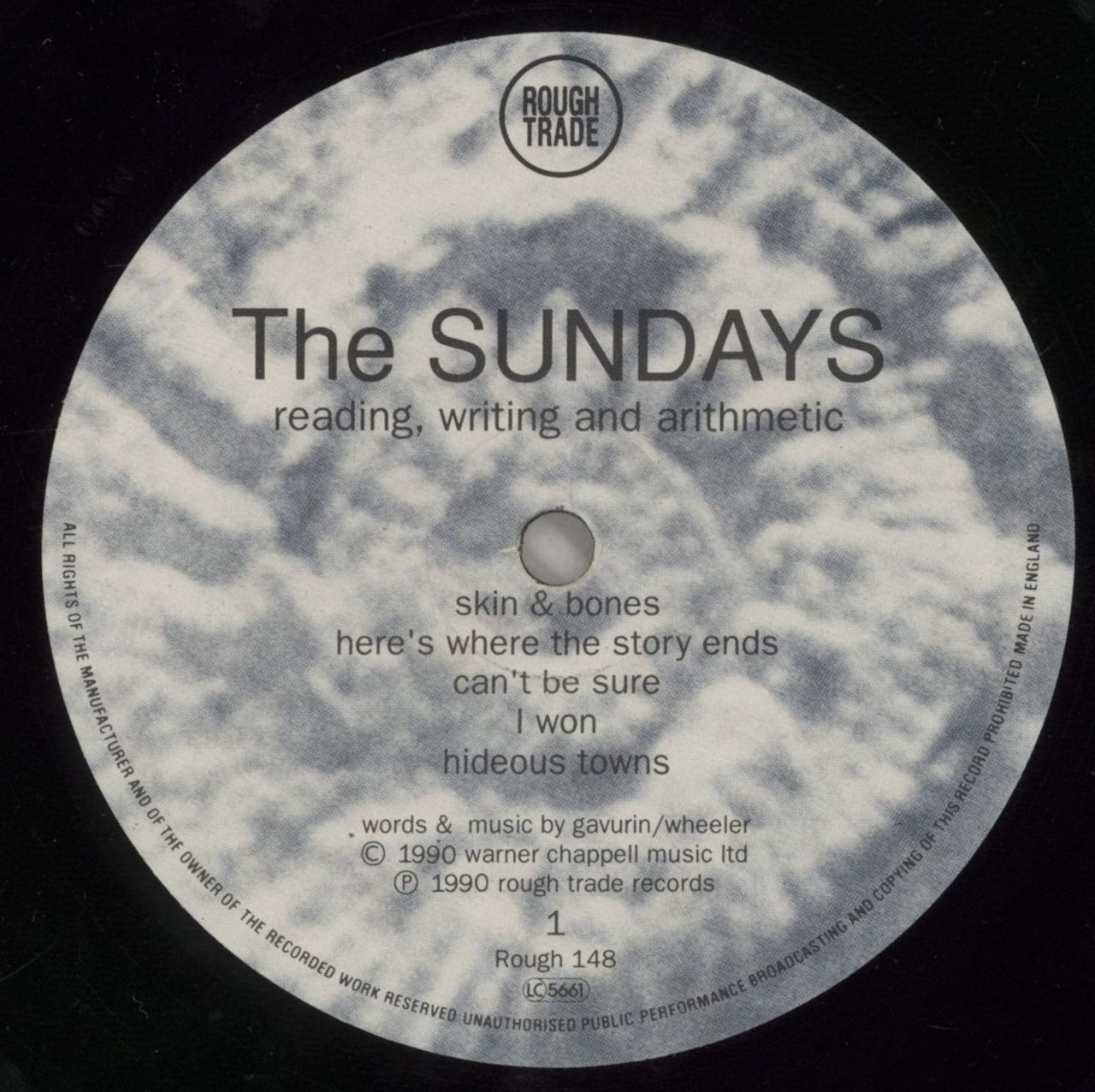 The Sundays Reading Writing And Arithmetic - VG Sleeve UK Vinyl LP
