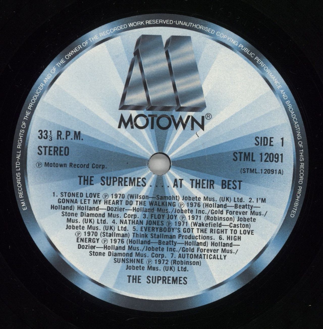 The Supremes At Their Best UK Vinyl LP