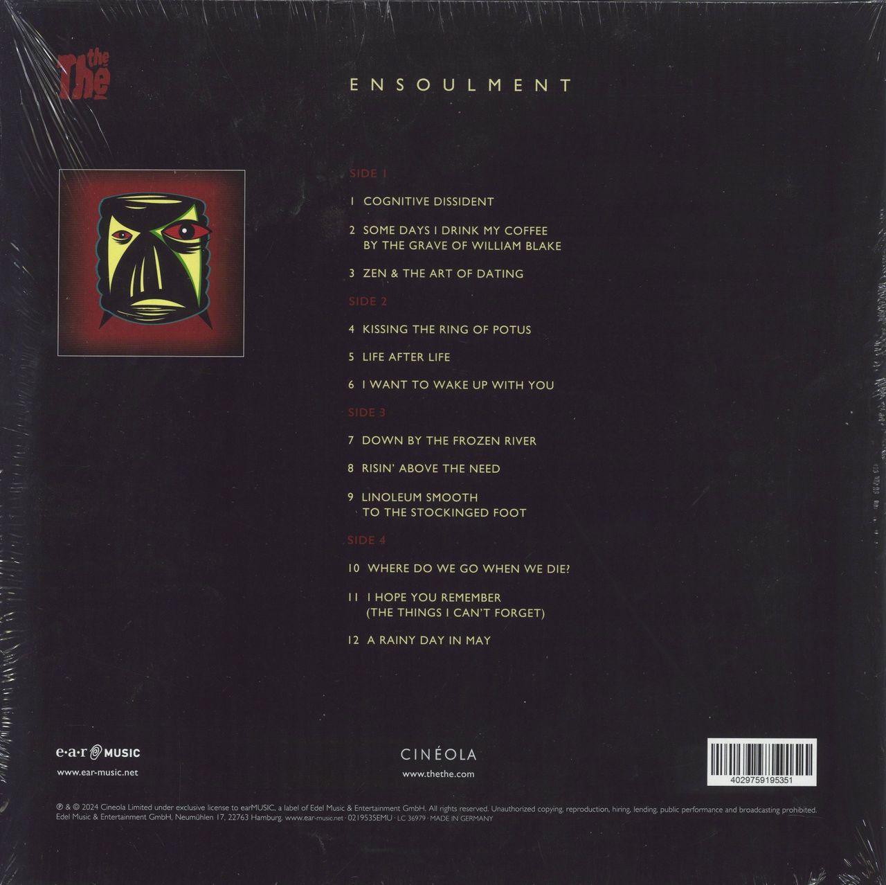 The The Ensoulment  180 Gram + Booklet UK 2-LP vinyl set