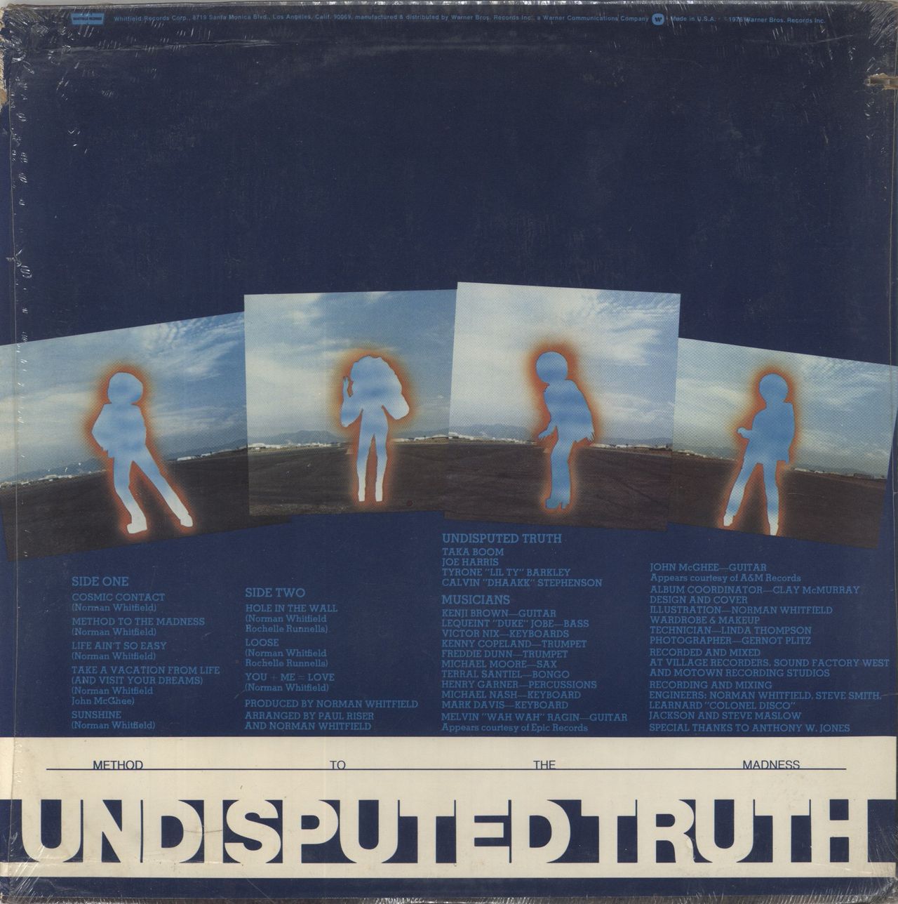The Undisputed Truth Method To The Madness - Stickered US Vinyl LP