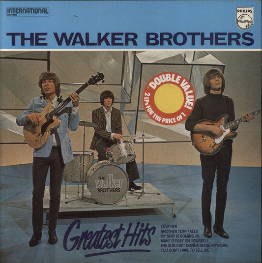 The Walker Brothers Greatest Hits - stickered p/s UK 2-LP vinyl set