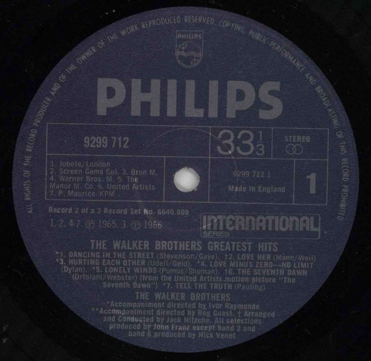 The Walker Brothers Greatest Hits - stickered p/s UK 2-LP vinyl set