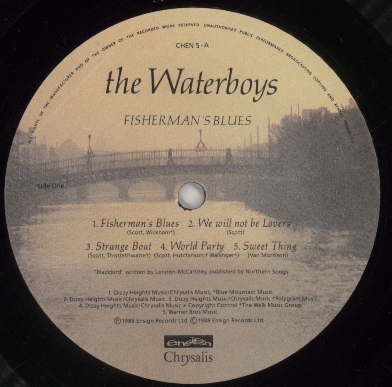 The Waterboys Fisherman's Blues - VG UK Vinyl LP