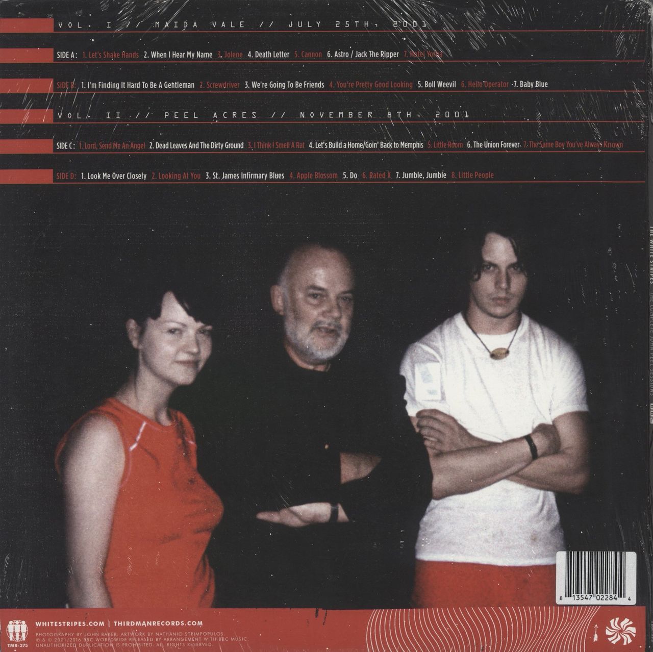 The White Stripes The Complete John Peel Sessions - RSD16 - White & Red Vinyl - Sealed US 2-LP vinyl set