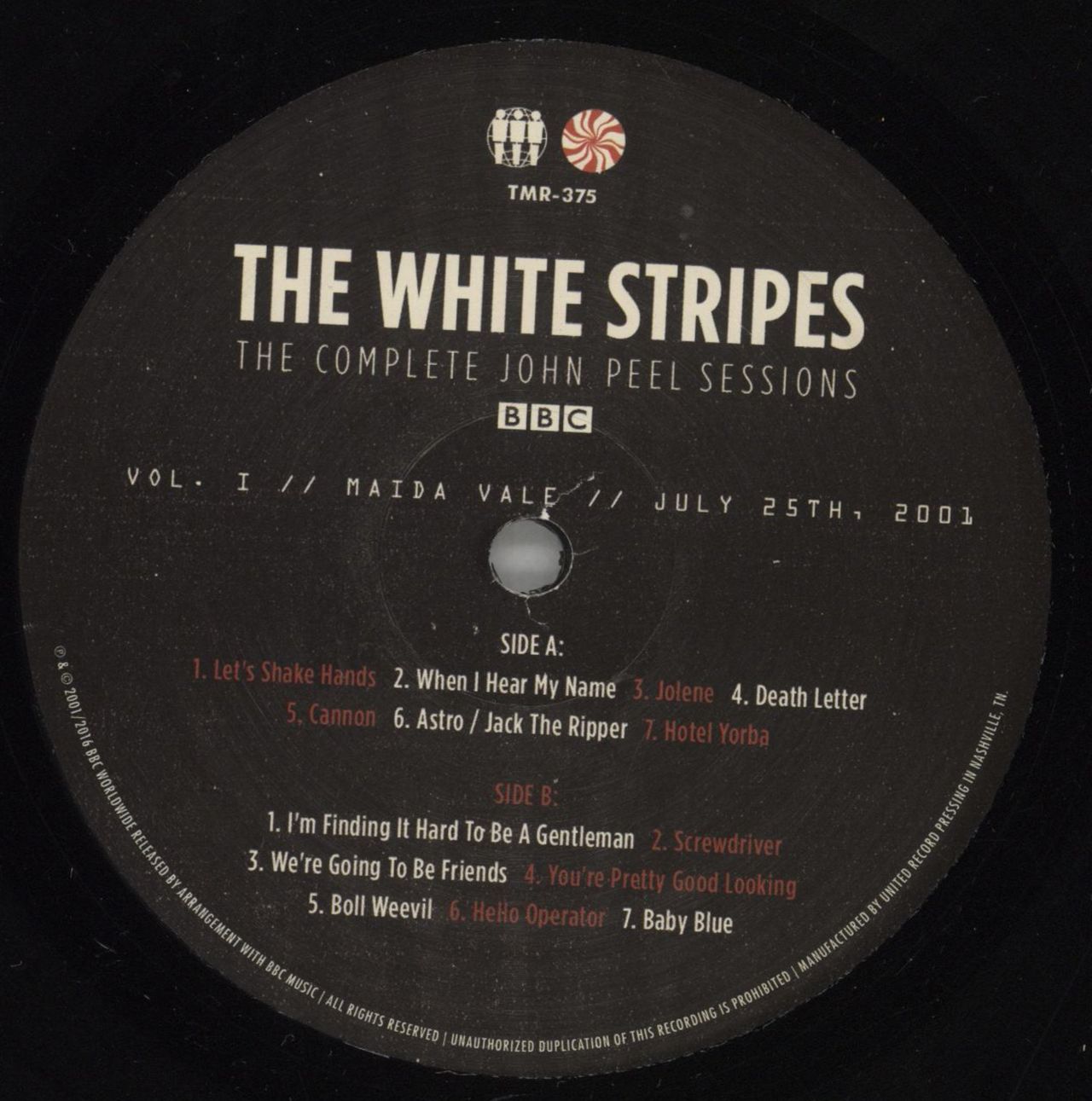 The White Stripes The Complete John Peel Sessions - Screen Printed Sleeve US 2-LP vinyl set