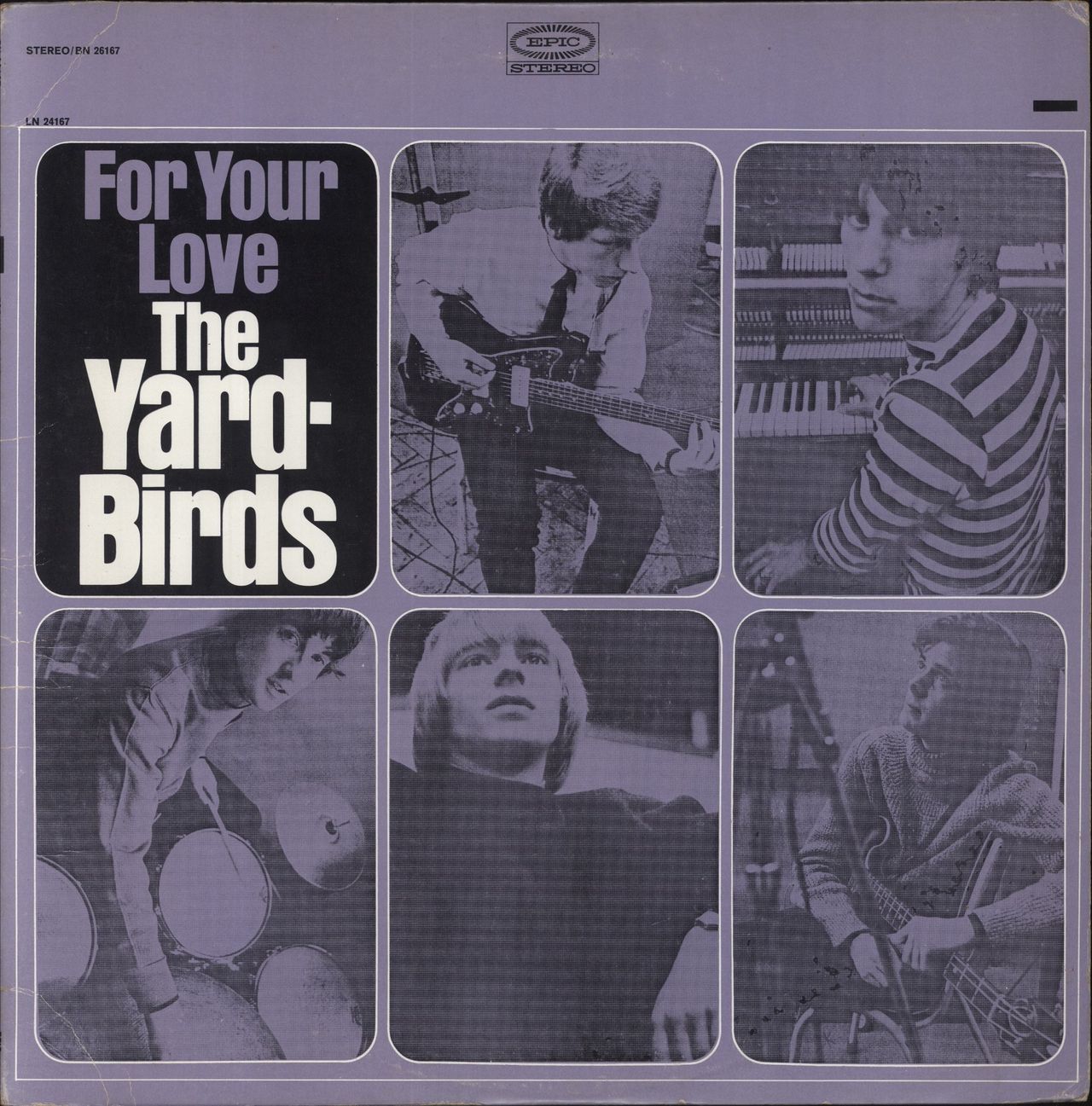 The Yardbirds For Your Love - 1st - VG/EX US Vinyl LP