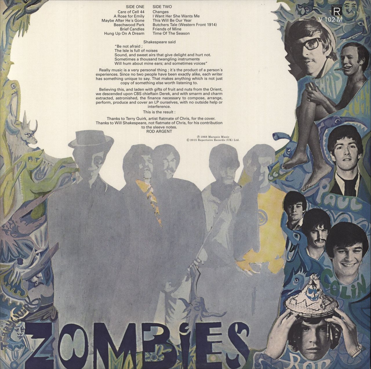 The Zombies Odessey And Oracle - MONO - 180gram UK Vinyl LP