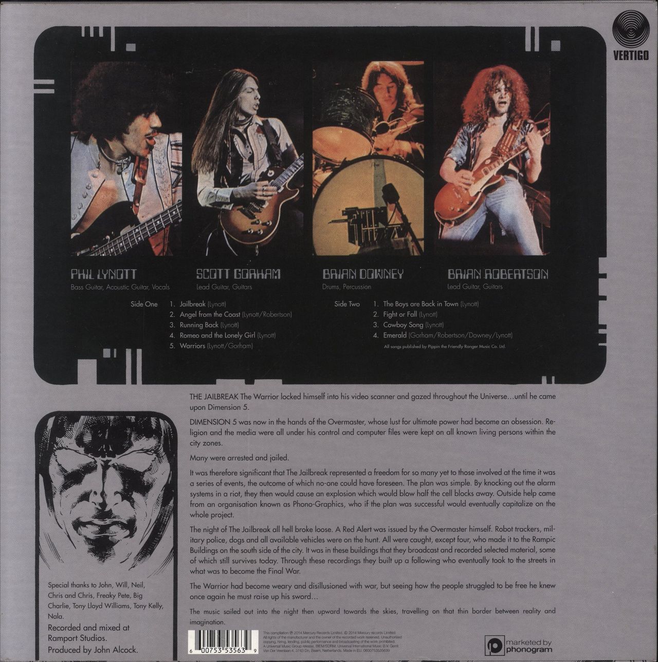 Thin Lizzy Jailbreak - 180gm UK Vinyl LP