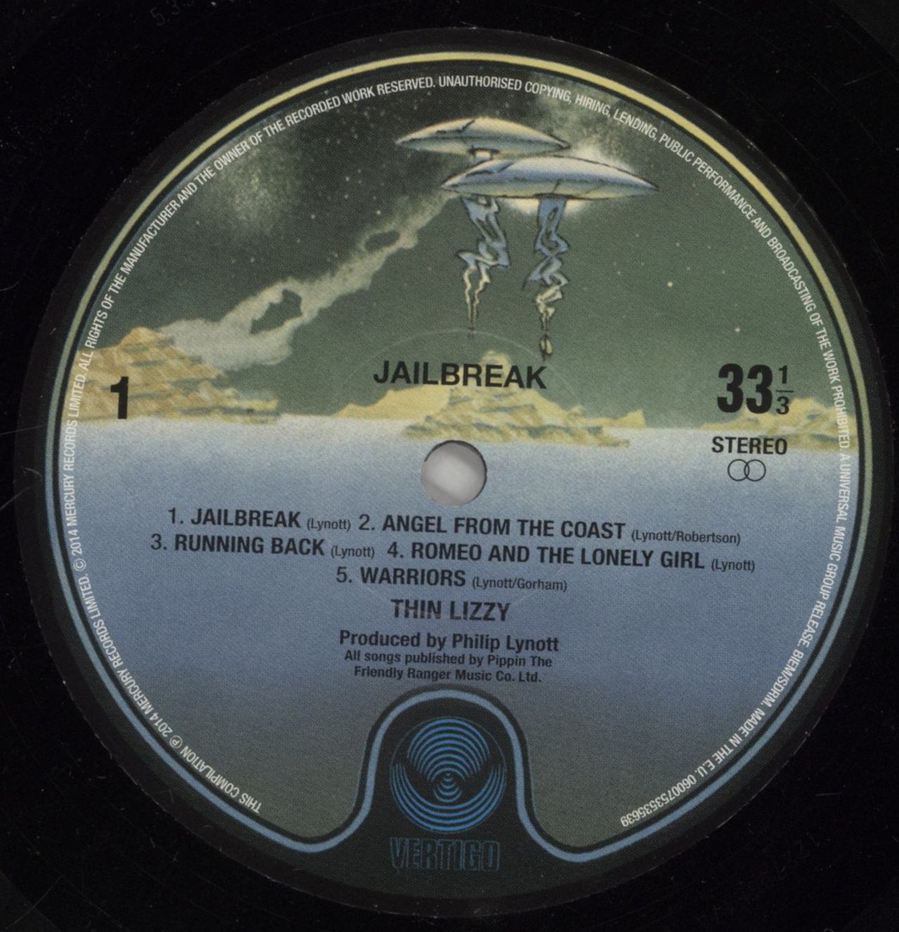 Thin Lizzy Jailbreak - 180gm UK Vinyl LP