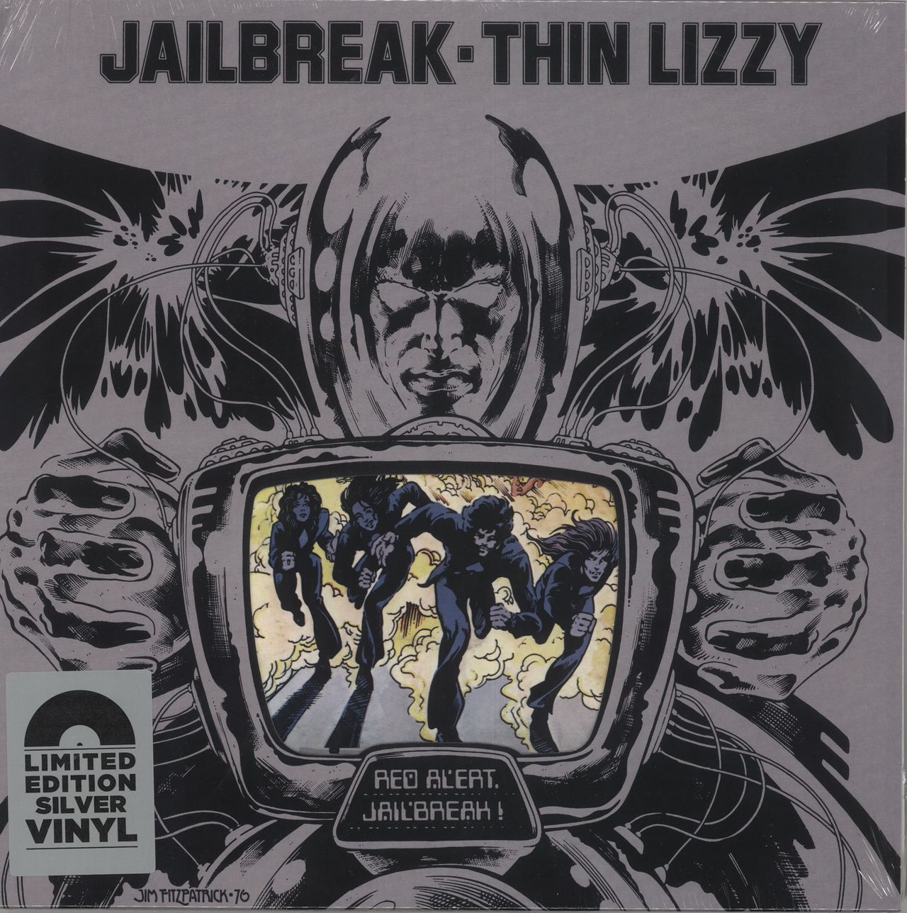 Thin Lizzy Jailbreak - Silver Vinyl UK Vinyl LP