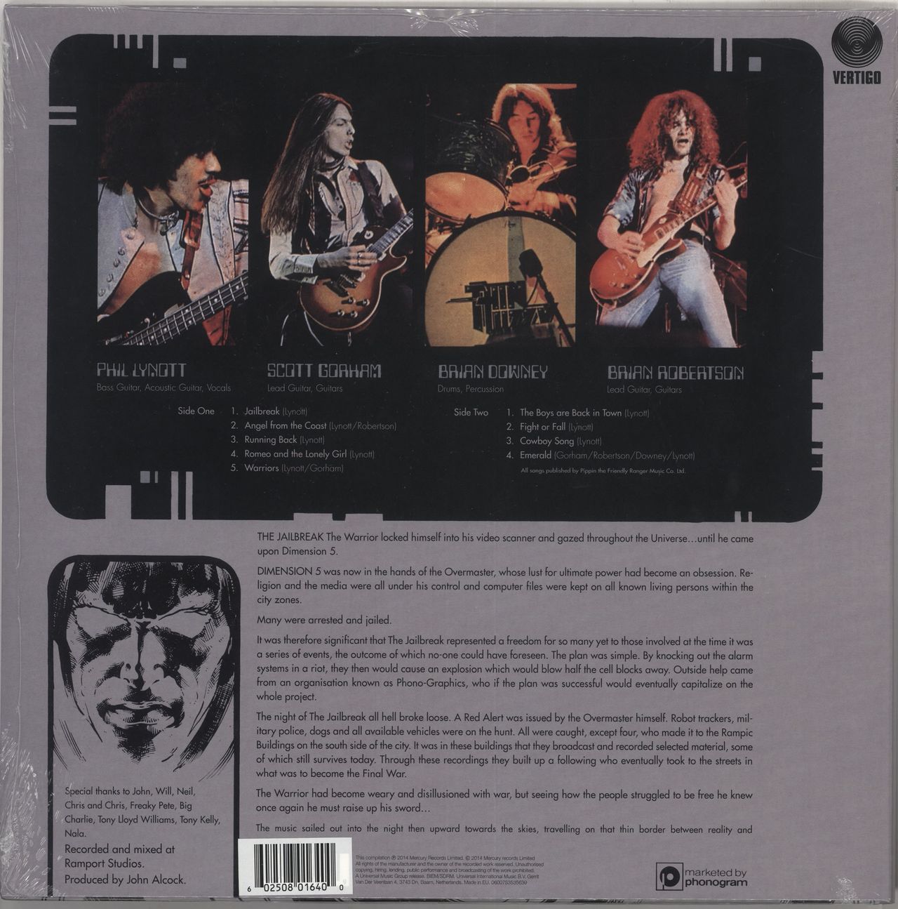 Thin Lizzy Jailbreak - Silver Vinyl UK Vinyl LP