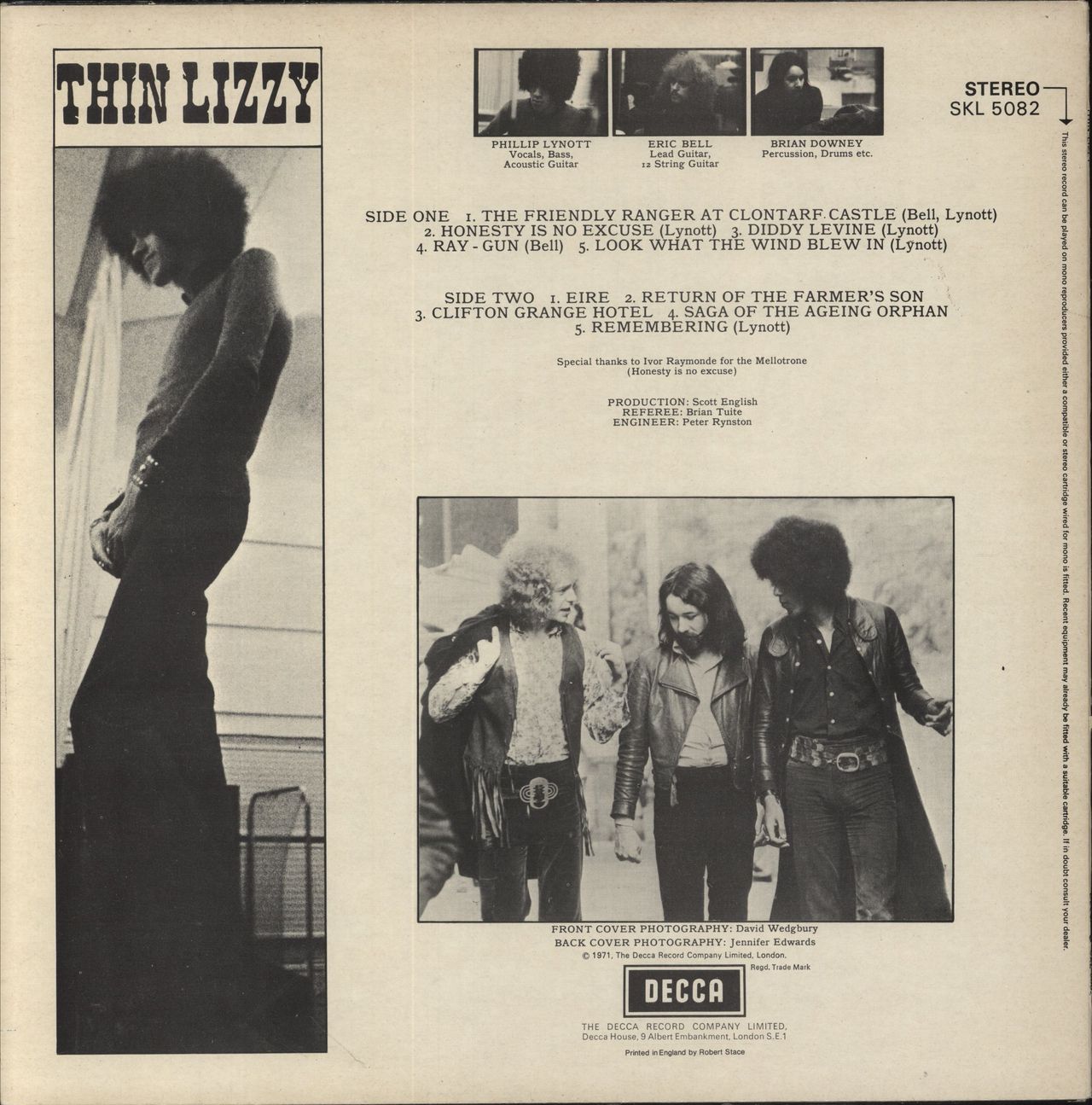 Thin Lizzy Thin Lizzy UK Vinyl LP