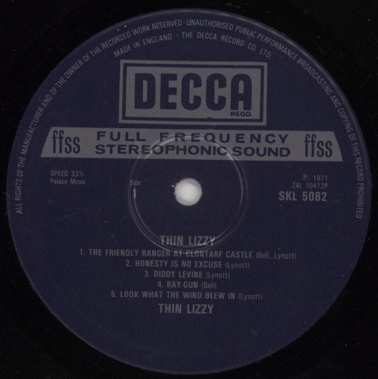 Thin Lizzy Thin Lizzy UK Vinyl LP