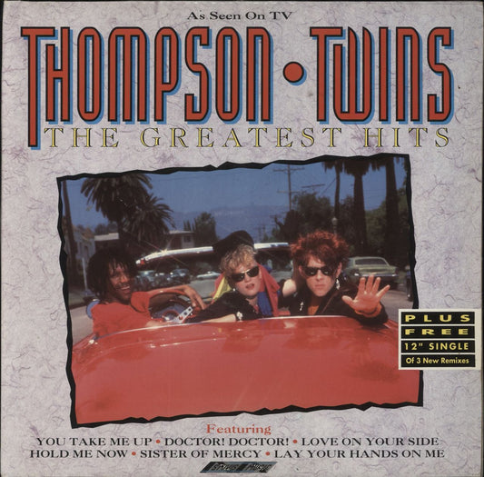Thompson Twins The Greatest Hits + 12" - VG UK 2-LP vinyl set