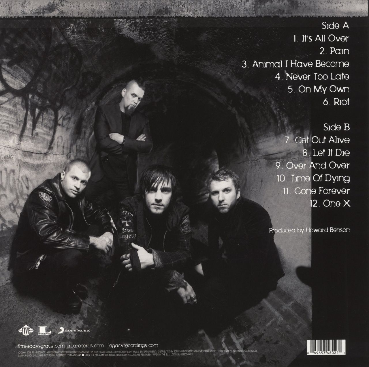 Three Days Grace One-X US Vinyl LP