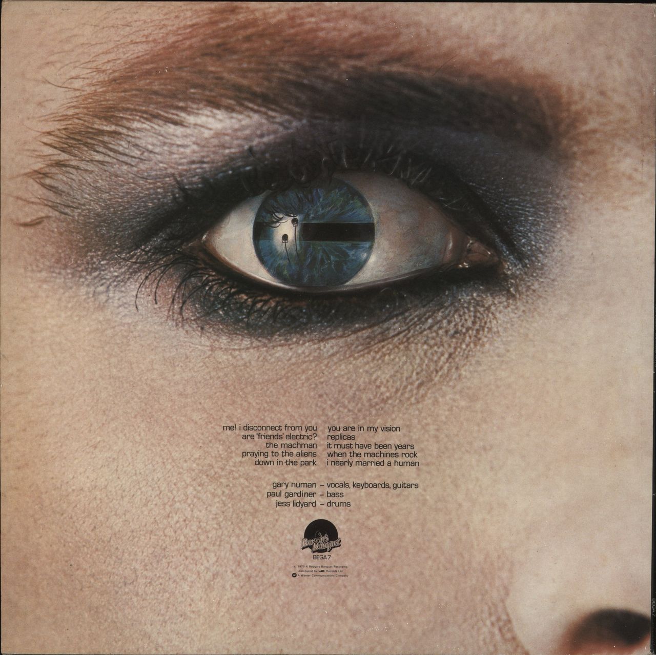 Tubeway Army Replicas + Inner - VG UK Vinyl LP