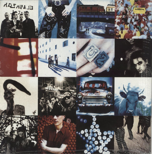 U2 Achtung Baby - 1st Uncensored Sleeve - Sealed UK Vinyl LP