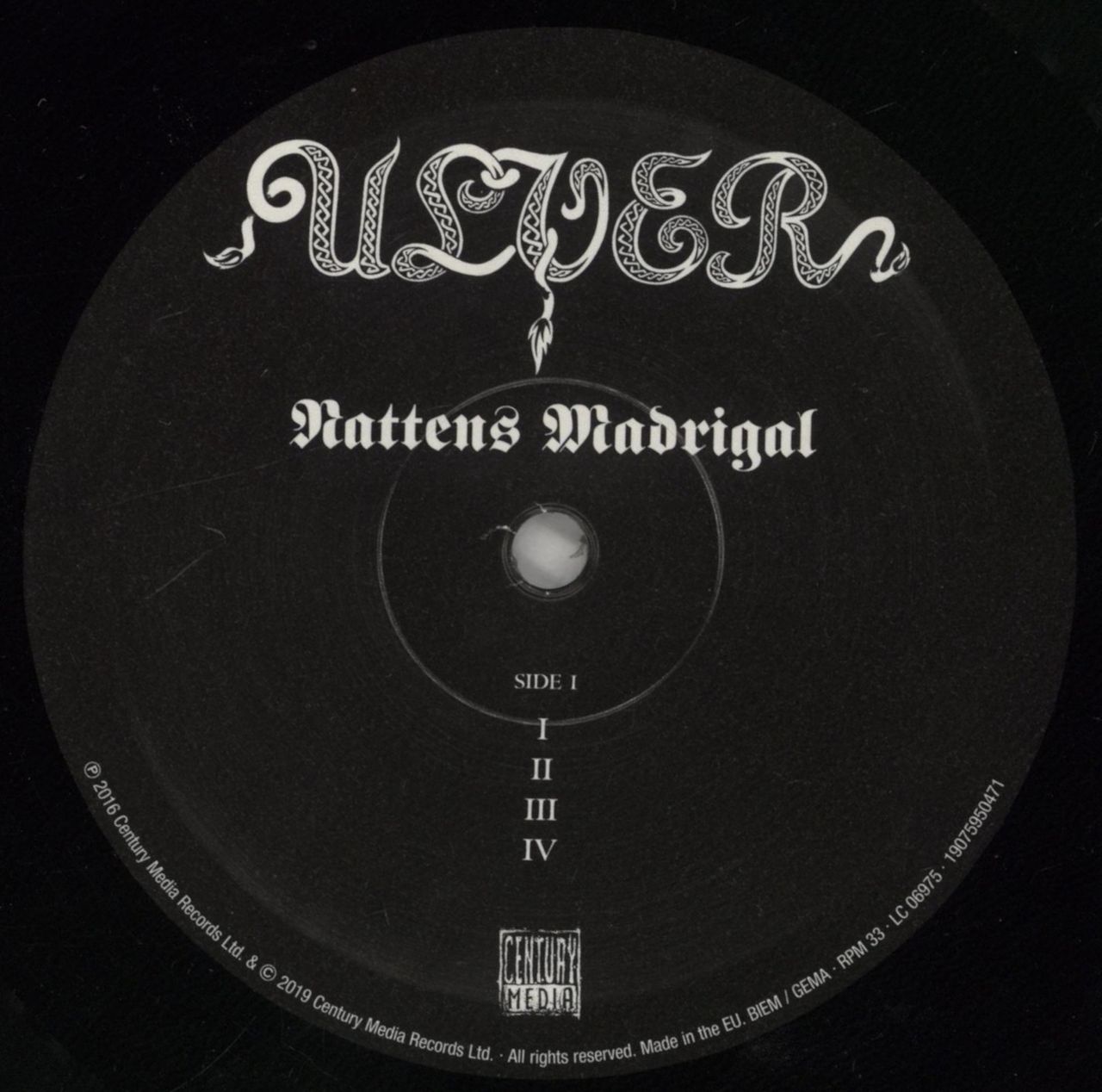 Ulver Nattens Madrigal - Aatte Hymne Til Ulven I Manden UK Vinyl LP
