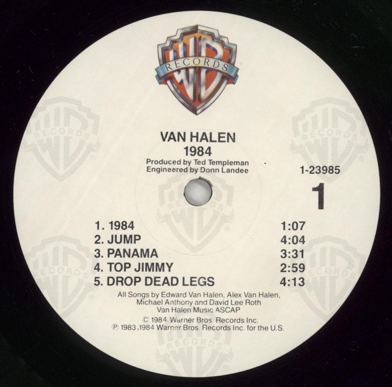 Van Halen MCMLXXXIV US Vinyl LP