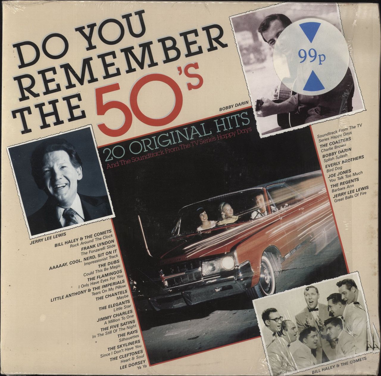 Various-50s/Rock & Roll/Rockabilly Do You Remember The 50's (20 Original Hits And The Soundtrack From The TV Series Happy Days) German Promo Vinyl LP