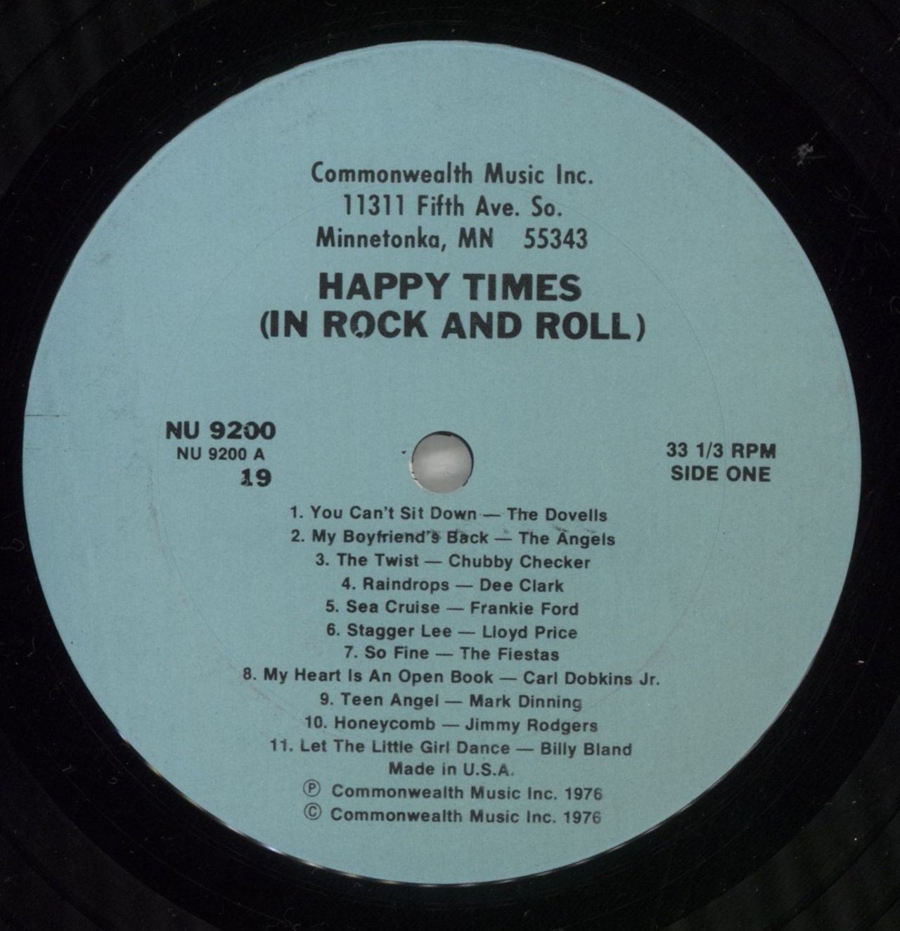 Various-50s/Rock & Roll/Rockabilly Happy Times (In Rock And Roll) US Vinyl LP