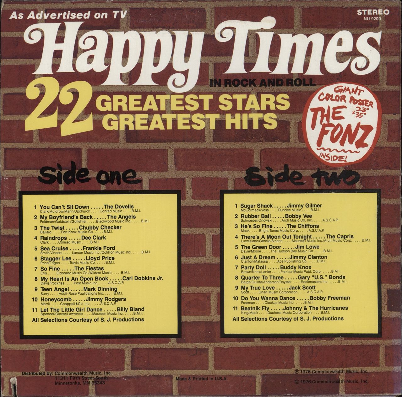 Various-50s/Rock & Roll/Rockabilly Happy Times (In Rock And Roll) US Vinyl LP