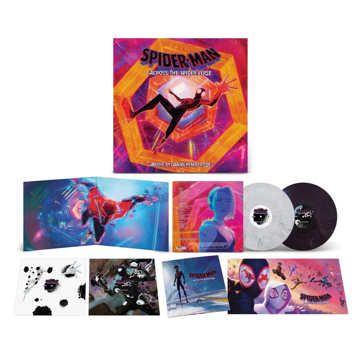 Various Artists - Across The Spider-Verse - White and Dark Purple Marbled Vinyl LP Record