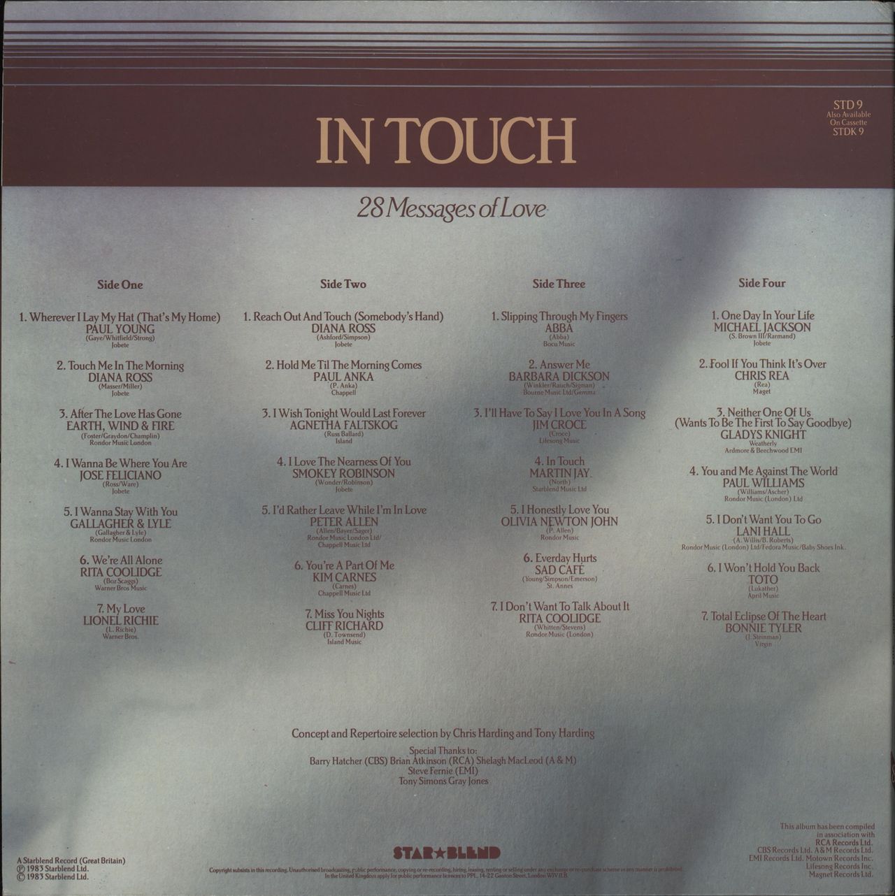 Various Artists In Touch (28 Messages Of Love) UK 2-LP vinyl set