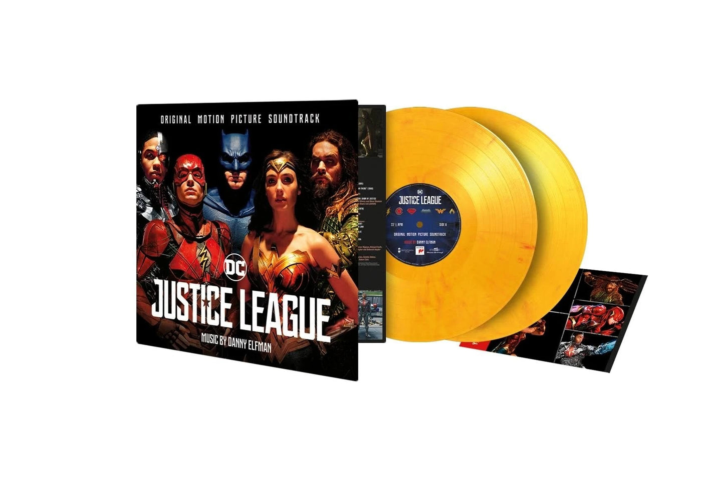 Various Artists - Justice League Soundtrack - Flaming Vinyl LP Record