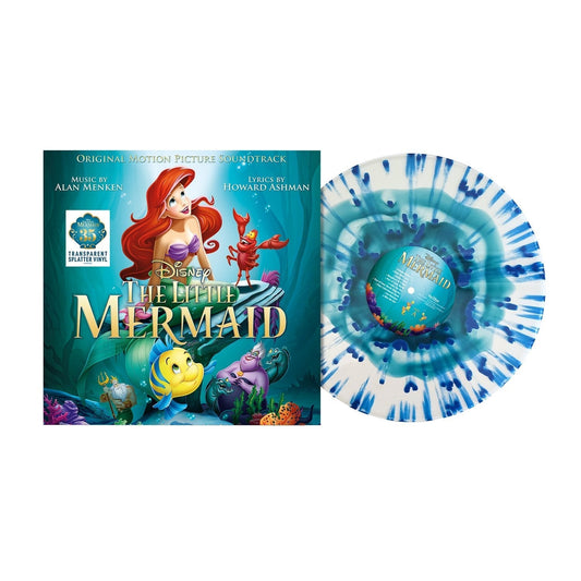 Various Artists - The Little Mermaid - 35th Anniversary Transparent Splatter Vinyl LP Record