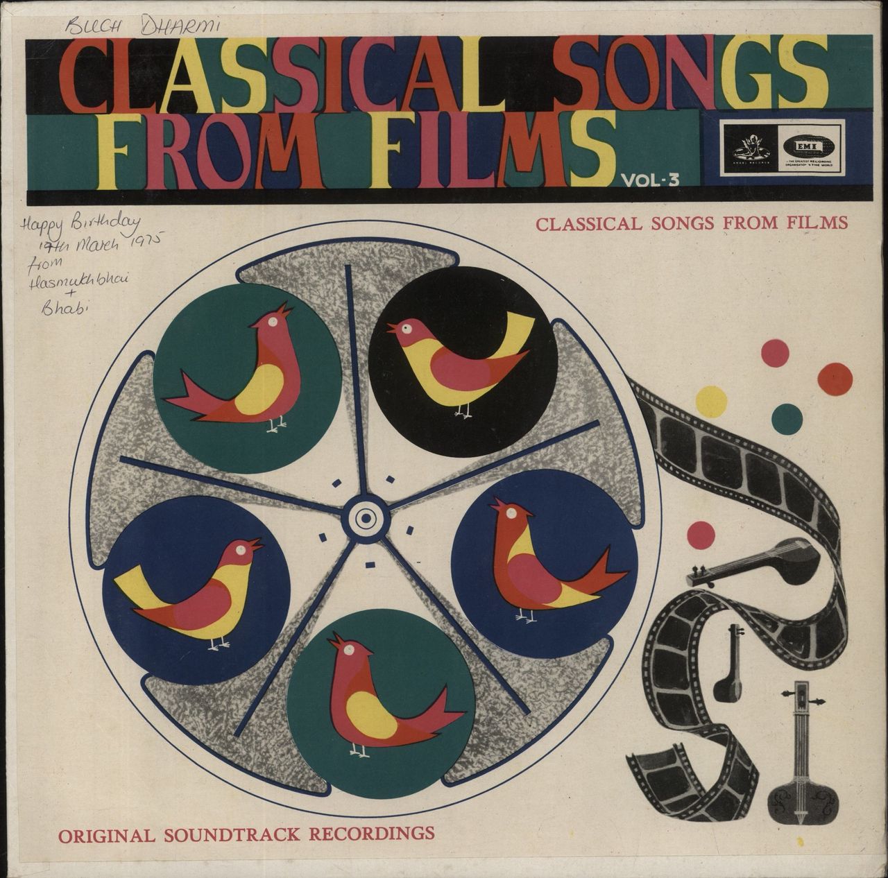 Various-Bollywood Classical Songs From Films (Vol-3) Indian Vinyl LP