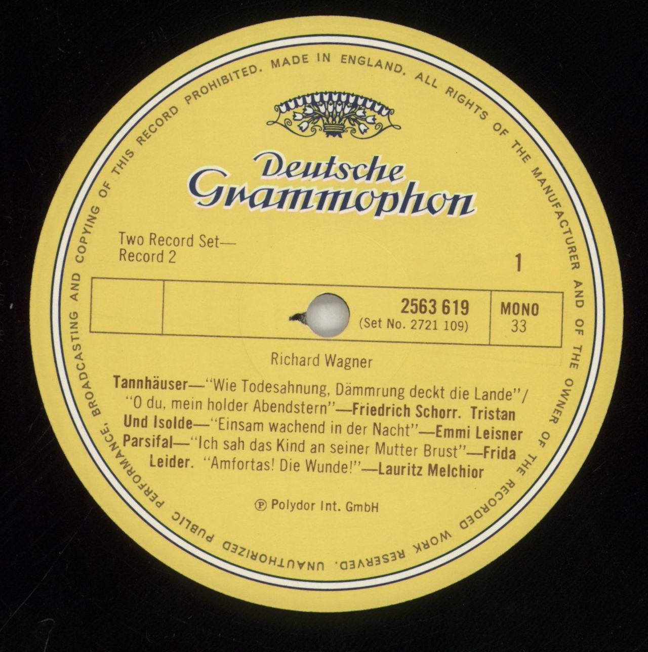 Various-Classical & Orchestral Grosse Sänger Der Bayreuther Festspiele 1900-1930 UK 2-LP vinyl set