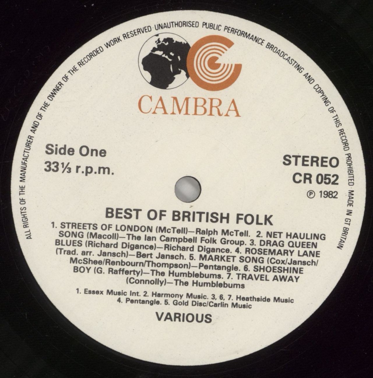 Various-Folk The Best Of British Folk UK 2-LP vinyl set