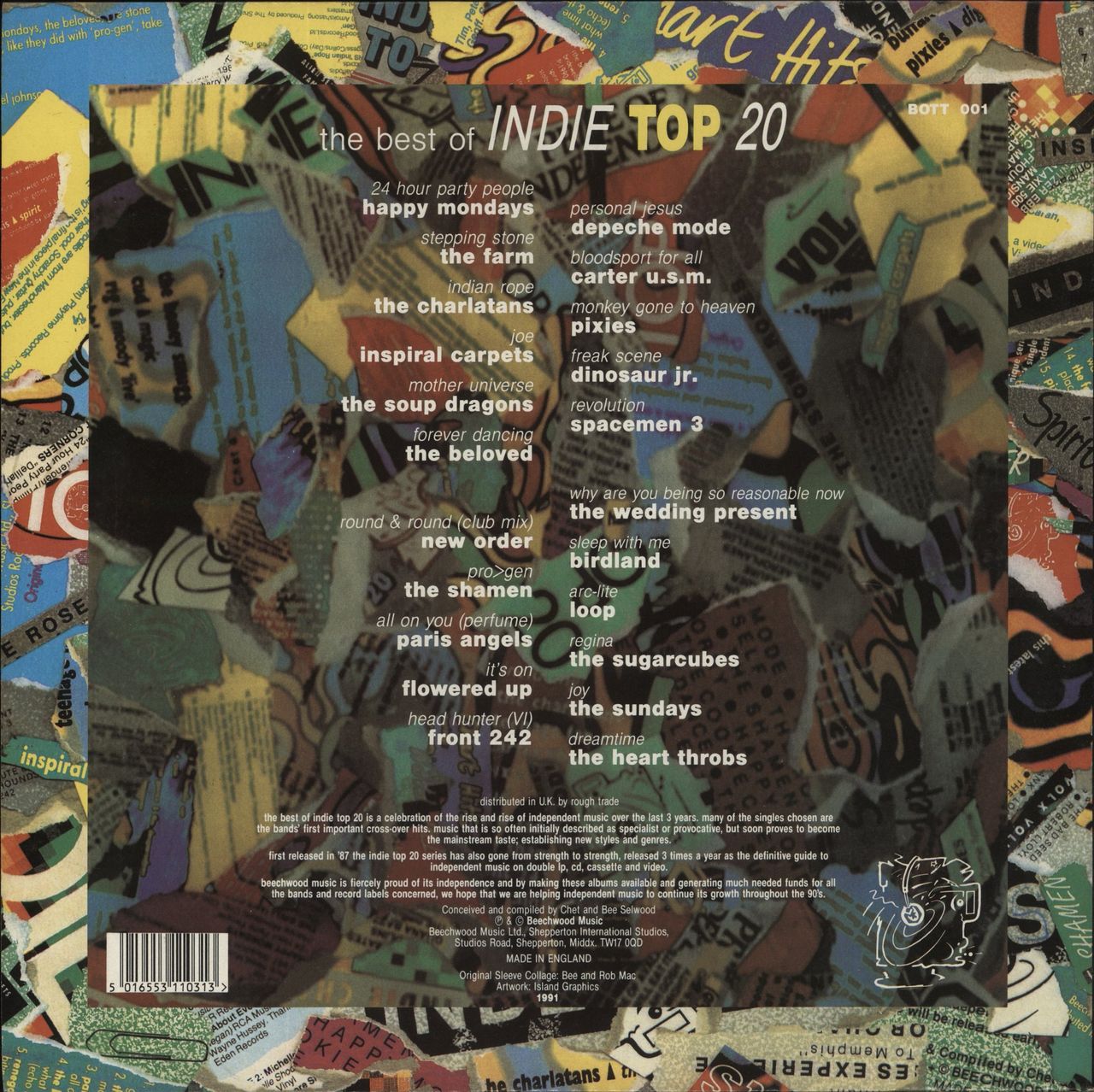 Various-Indie The Best Of Indie Top 20 UK 2-LP vinyl set