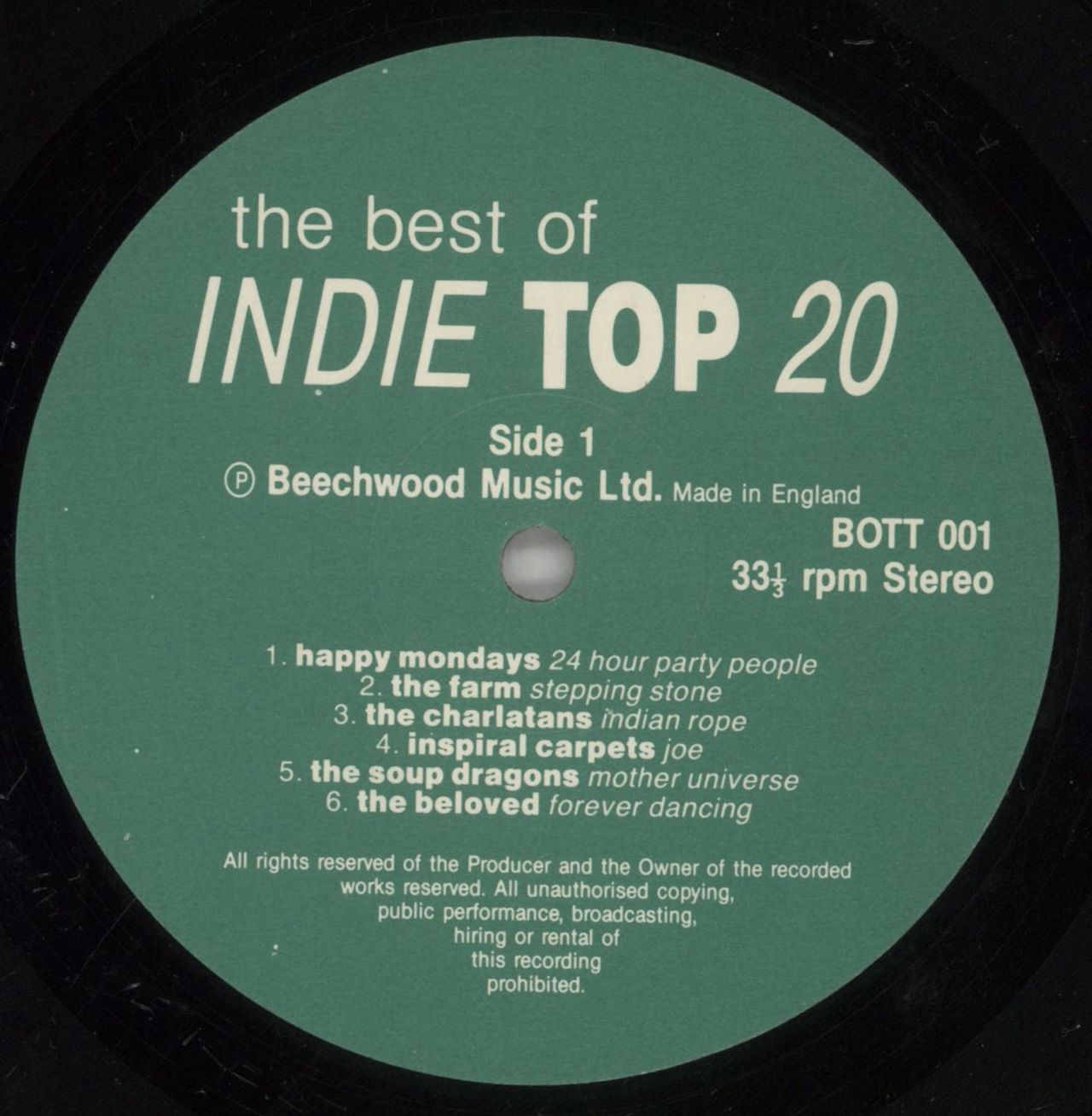 Various-Indie The Best Of Indie Top 20 UK 2-LP vinyl set