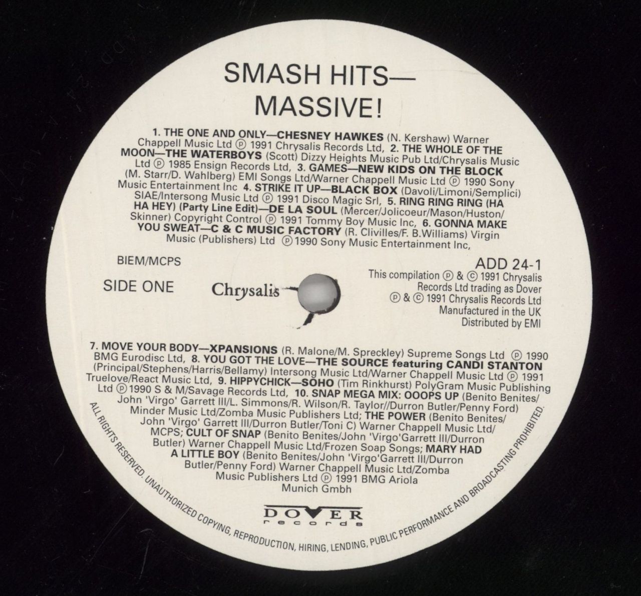 Various-Pop Smash Hits Massive! UK Vinyl LP