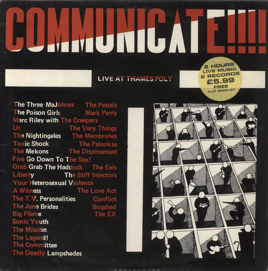 Various-Punk & New Wave Communicate!!!! Live At Thames Poly UK 2-LP vinyl set