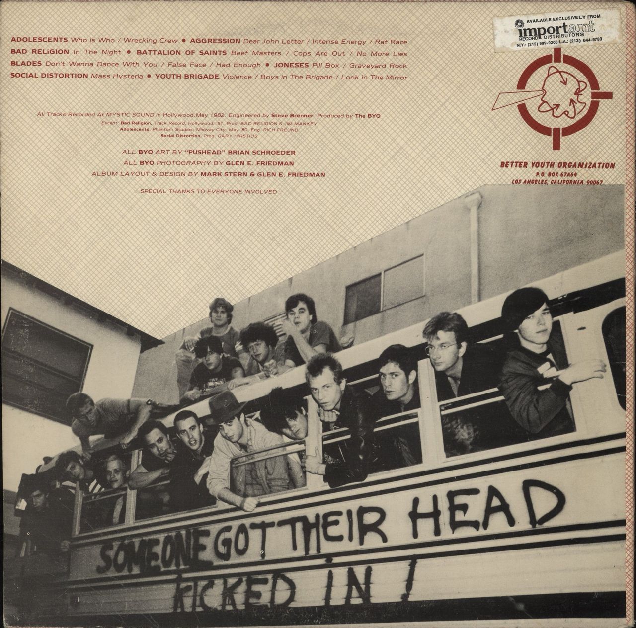 Various-Punk & New Wave Someone Got Their Head Kicked In! - Red Bordered Sleeve US Vinyl LP