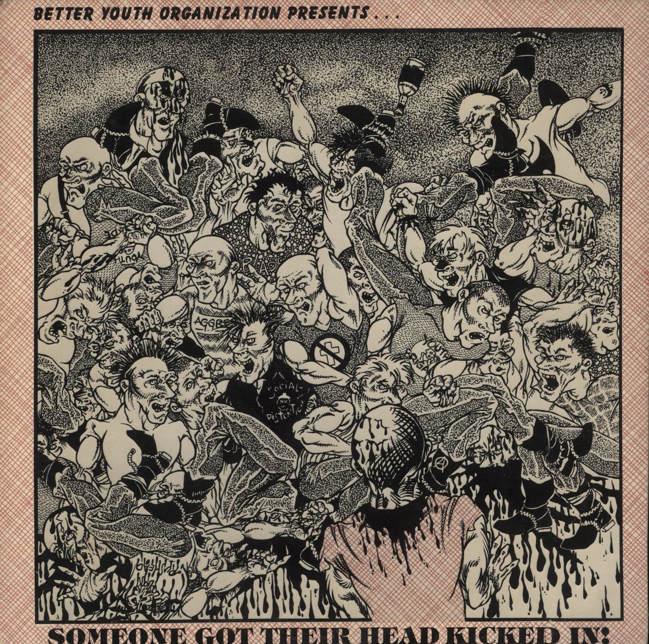 Various-Punk & New Wave Someone Got Their Head Kicked In! - Red Bordered Sleeve US Vinyl LP