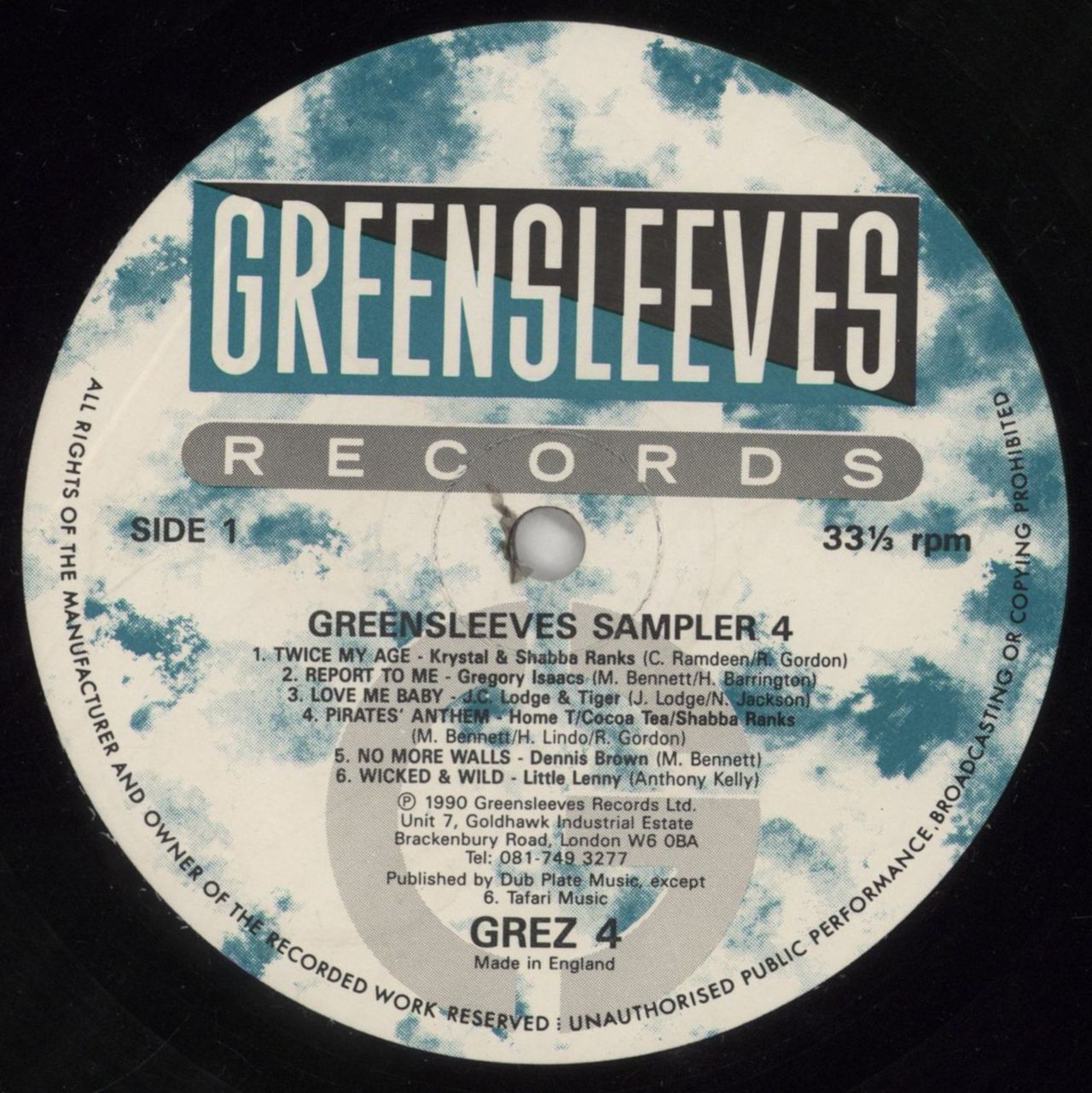 Various-Reggae & Ska Greensleeves Sampler 4 UK Vinyl LP