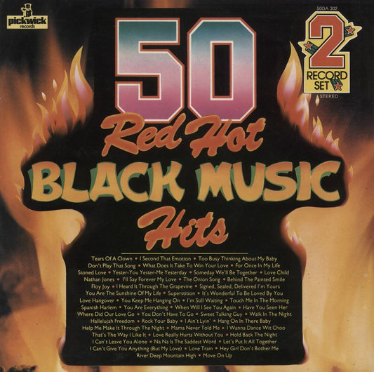 Various-Soul & Funk 50 Red Hot Black Music Hits UK 2-LP vinyl set