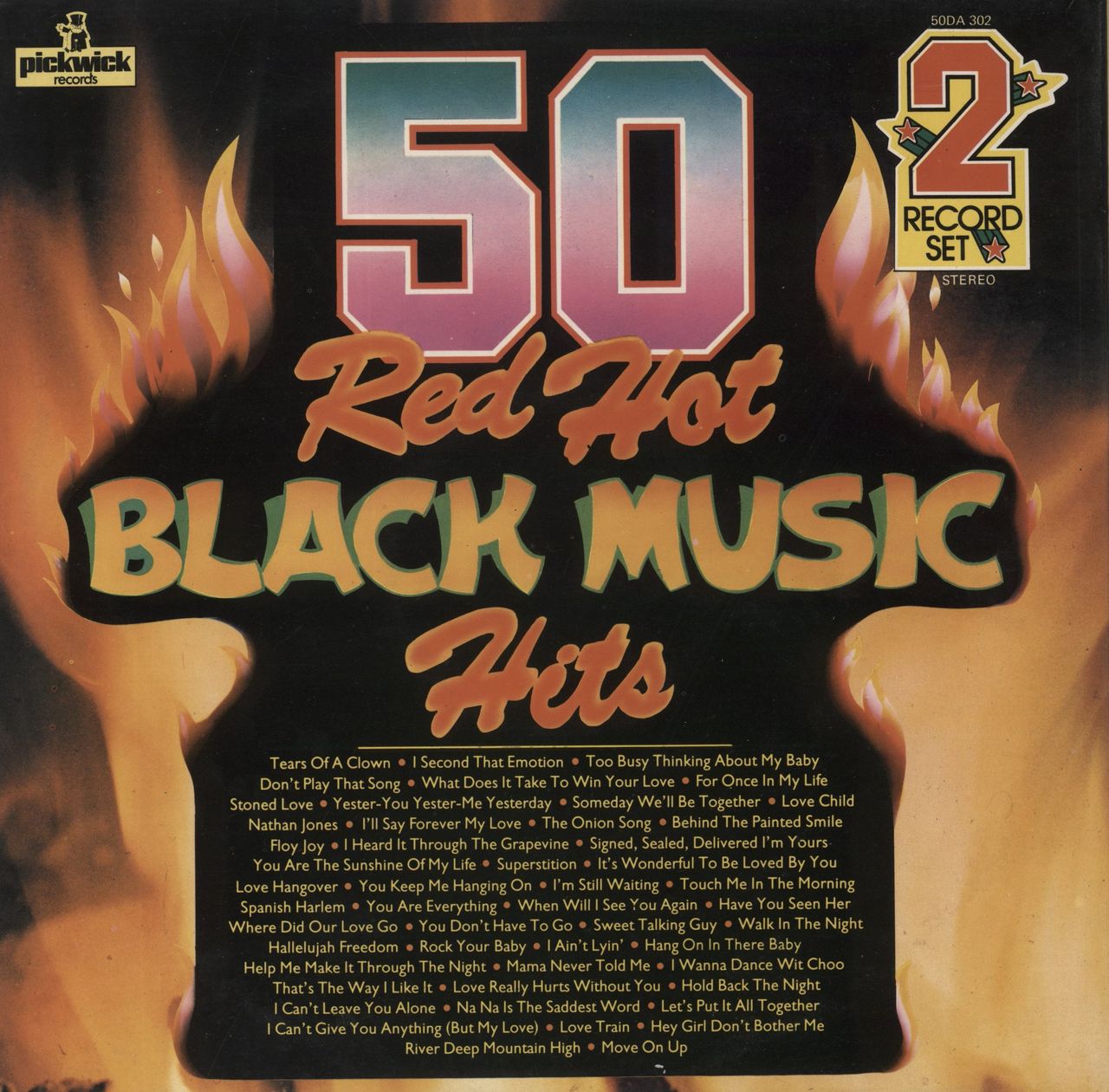Various-Soul & Funk 50 Red Hot Black Music Hits UK 2-LP vinyl set